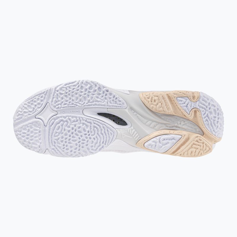 Scarpe da pallavolo donna Mizuno Wave Lightning Z8 Mid bianco/aleuziano/rosa scuro 9