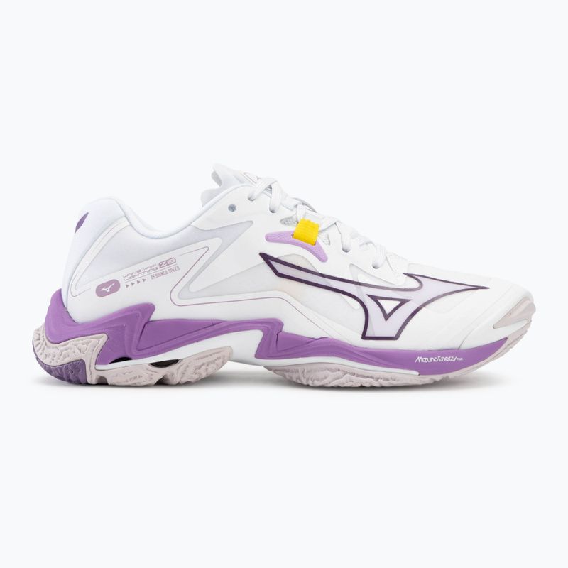 Scarpe da pallavolo da donna Mizuno Wave Lightning Z8 bianco/patria viola/quince 2