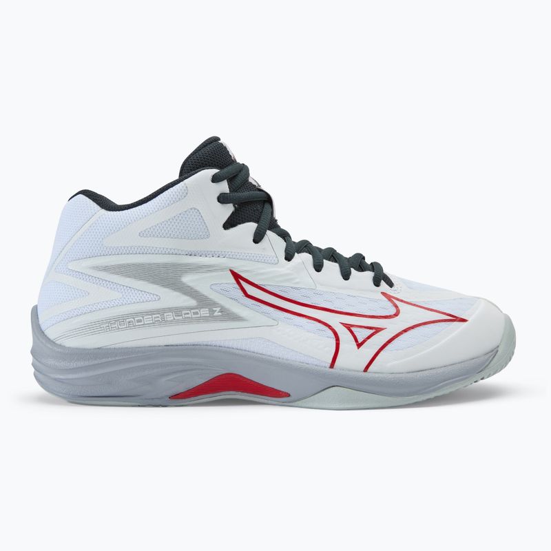 Scarpe da pallavolo da uomo Mizuno Thunder Blade Z Mid bianco/salsa/nero 2