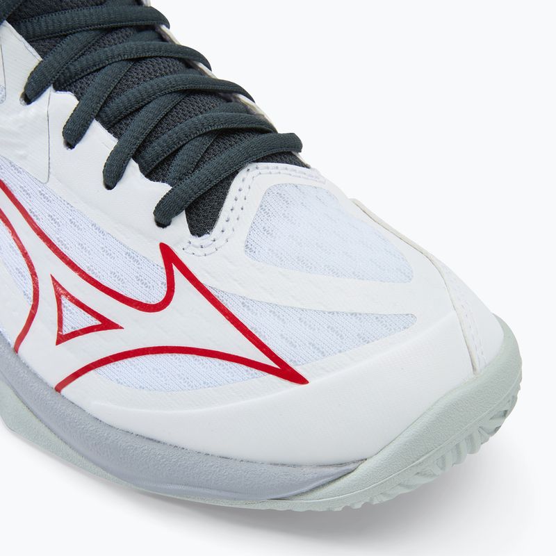 Scarpe da pallavolo da uomo Mizuno Thunder Blade Z Mid bianco/salsa/nero 7