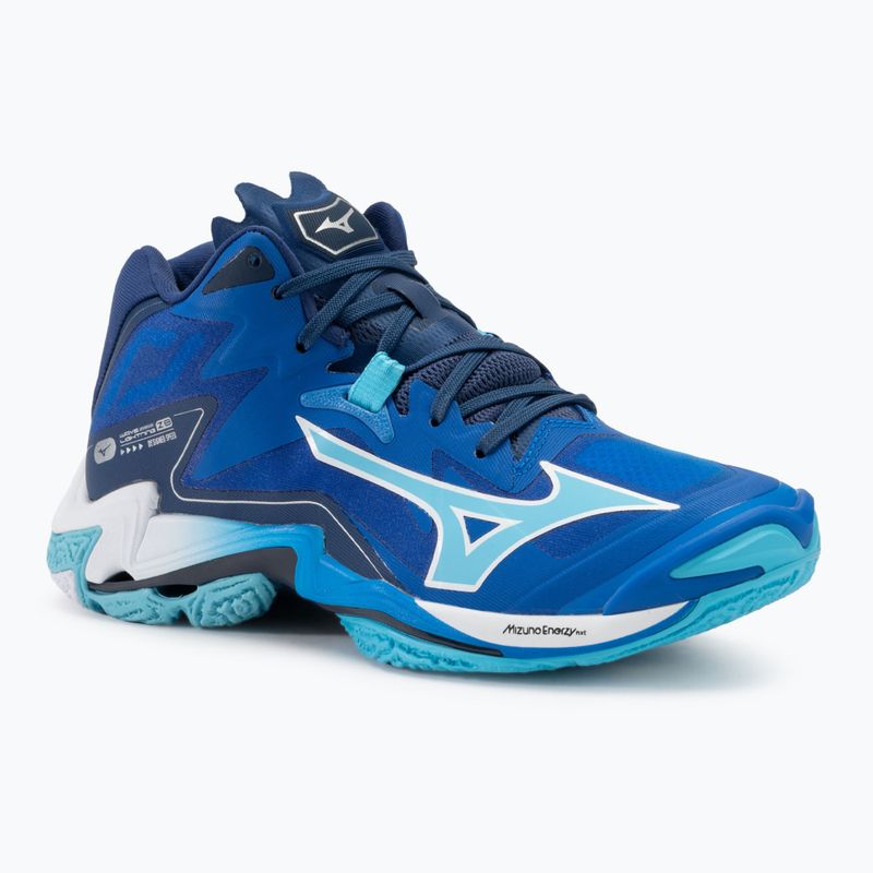 Scarpe da pallavolo da uomo Mizuno Wave Lightning Z8 Mid blu mugen/bianco/blu estense