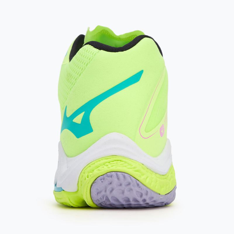 Mizuno Wave Lightning Z8 Mid scarpa da pallavolo neo lime/nero/splish splash 6