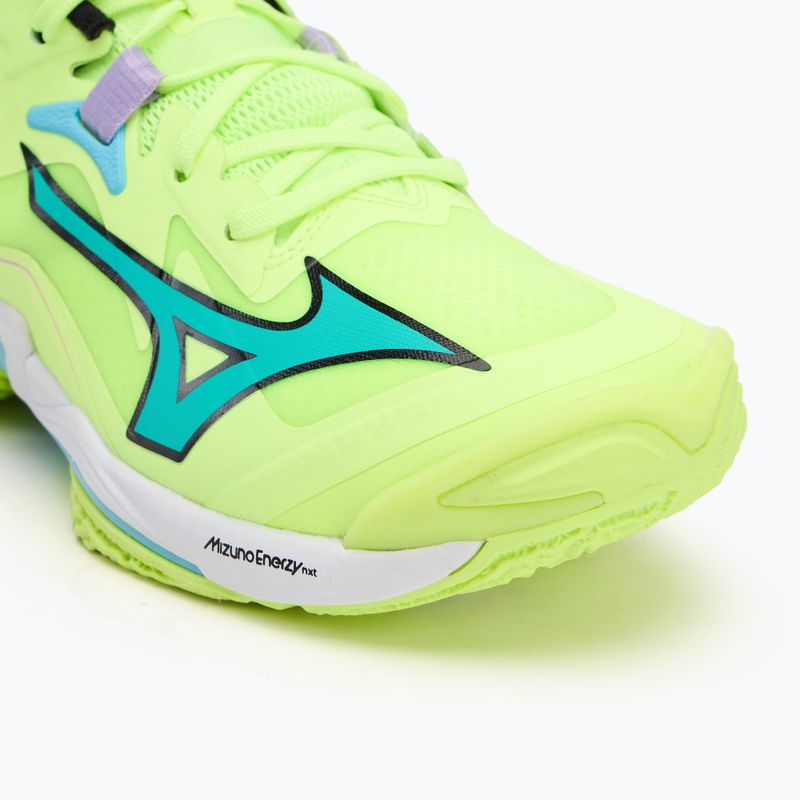Mizuno Wave Lightning Z8 Mid scarpa da pallavolo neo lime/nero/splish splash 7