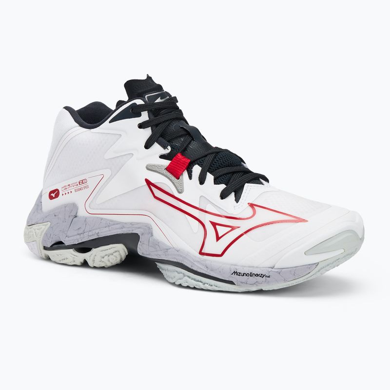 Scarpe da pallavolo Mizuno Wave Lightning Z8 Mid bianco/salsa/nero