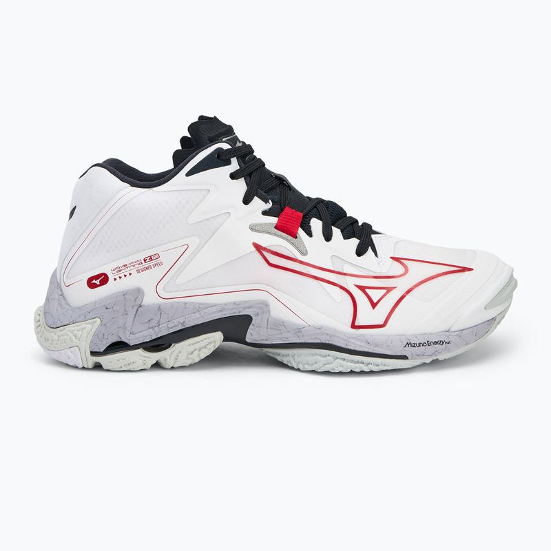 Scarpe da pallavolo Mizuno Wave Lightning Z8 Mid bianco/salsa/nero 2