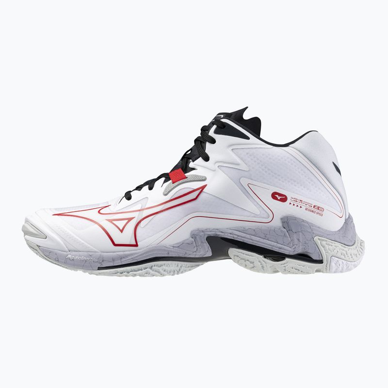 Scarpe da pallavolo Mizuno Wave Lightning Z8 Mid bianco/salsa/nero