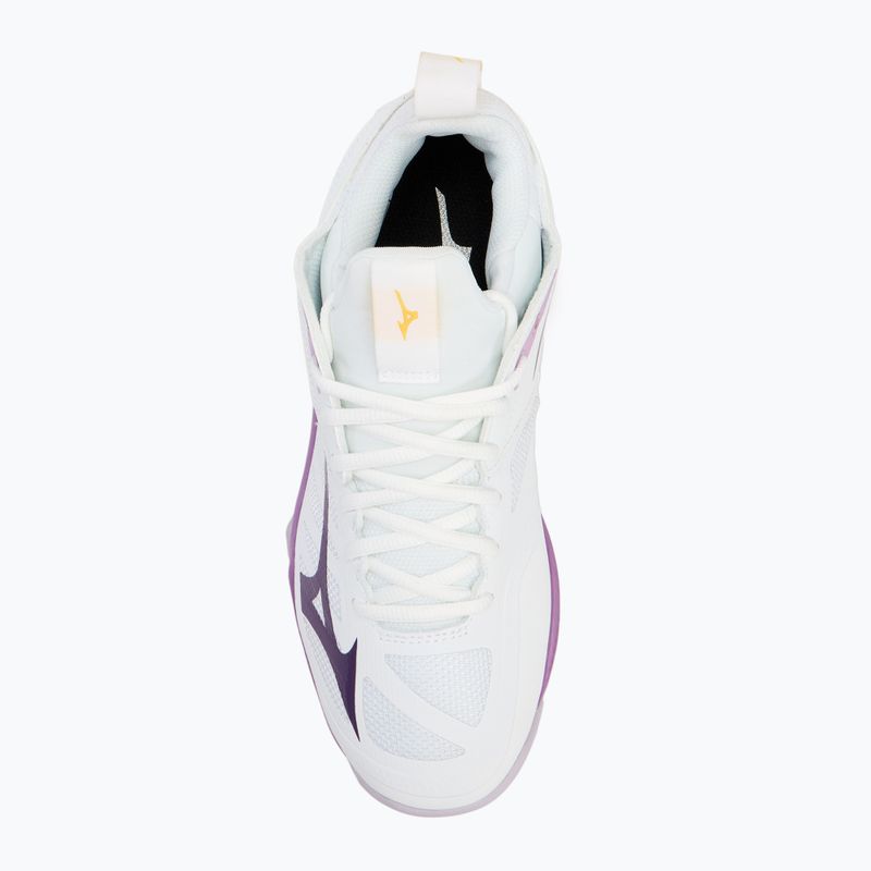 Scarpe da pallavolo da donna Mizuno Wave Dimension bianco/viola patrizia/vintage 5