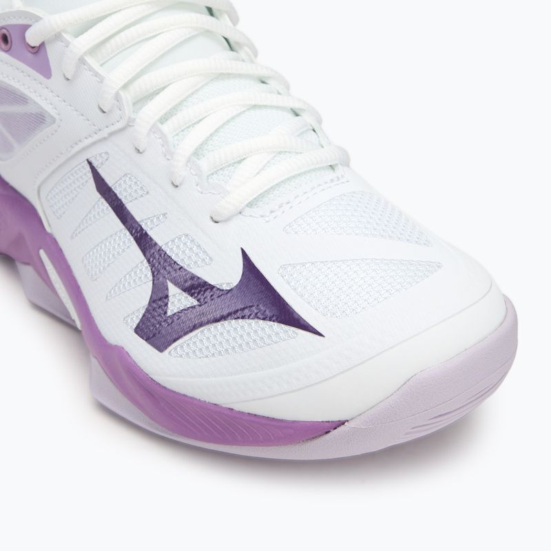 Scarpe da pallavolo da donna Mizuno Wave Dimension bianco/viola patrizia/vintage 7