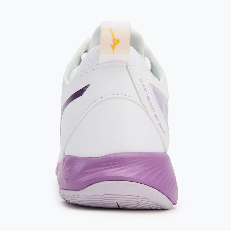 Scarpe da pallavolo da donna Mizuno Wave Dimension Mid bianco/viola patrizia/vintage 6