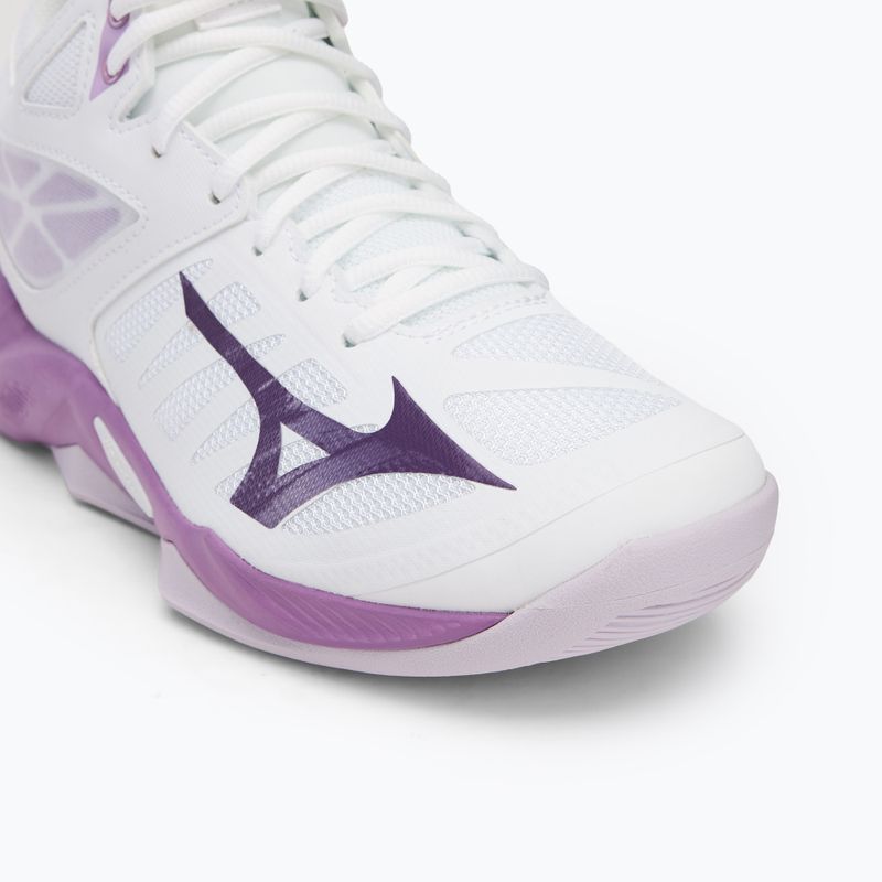 Scarpe da pallavolo da donna Mizuno Wave Dimension Mid bianco/viola patrizia/vintage 7