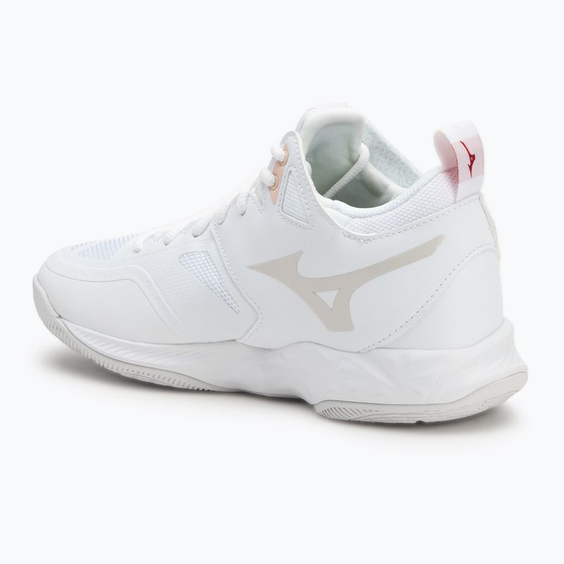 Scarpe da pallavolo da donna Mizuno Wave Dimension bianco/aleuziano/rosa nuvoloso 3
