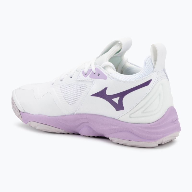 Scarpe da pallavolo da donna Mizuno Wave Momentum 3 bianco/viola patrizia/vintage 3