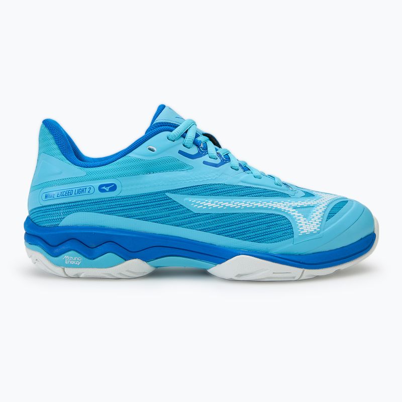 Scarpe da tennis da donna Mizuno Wave Exceed Light 2 AC blu fiume/bianco/blu marino 2