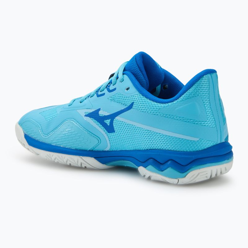 Scarpe da tennis da donna Mizuno Wave Exceed Light 2 AC blu fiume/bianco/blu marino 3