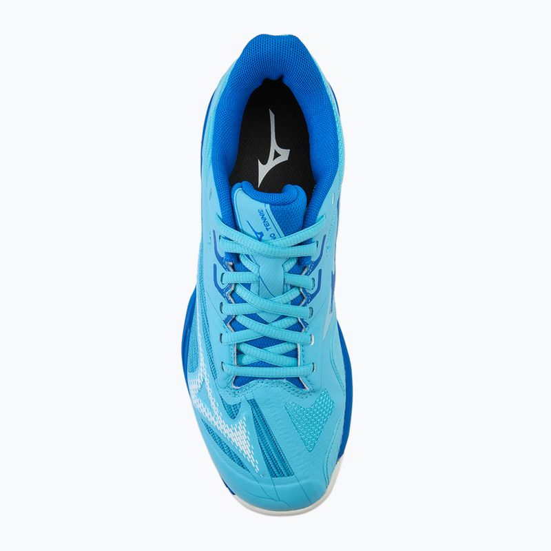 Scarpe da tennis da donna Mizuno Wave Exceed Light 2 AC blu fiume/bianco/blu marino 5