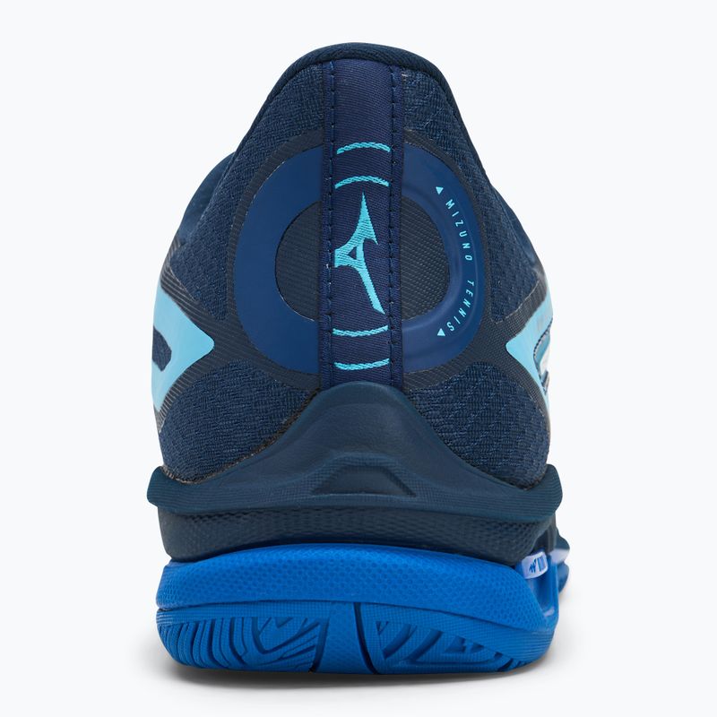 Scarpe da tennis da uomo Mizuno Wave Exceed Tour 6 AC blu mugen/bianco/azzurro vestito 6