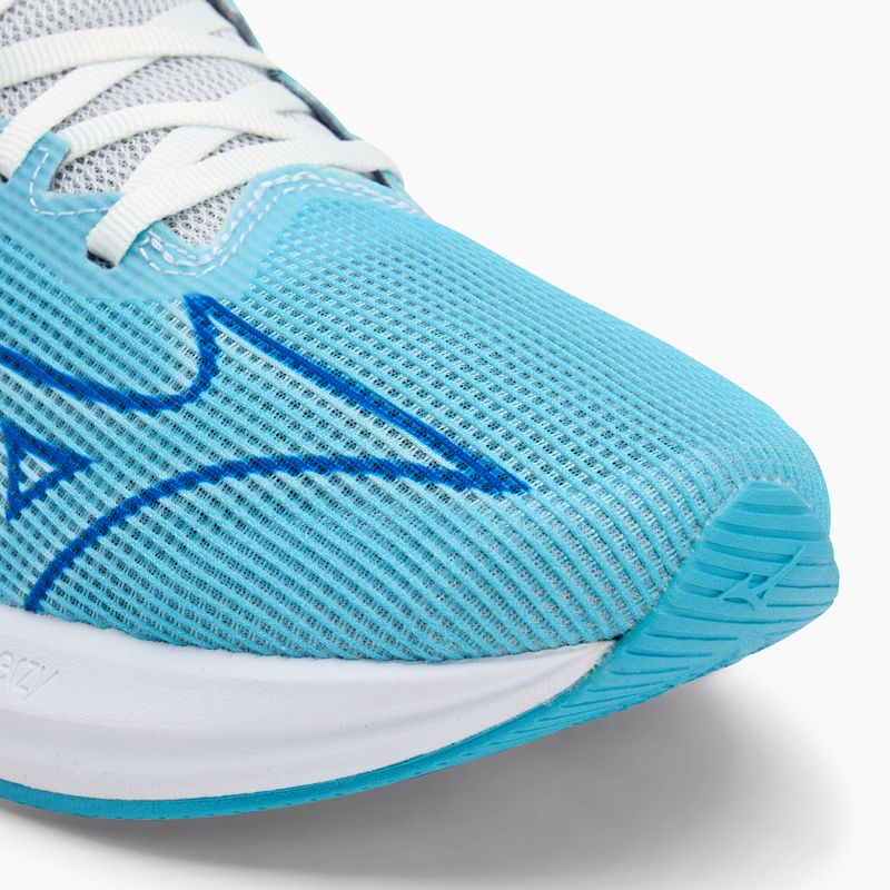 Scarpe da corsa da uomo Mizuno Wave Rebellion Sonic 2 blu fiume/bluugen/bianco 7