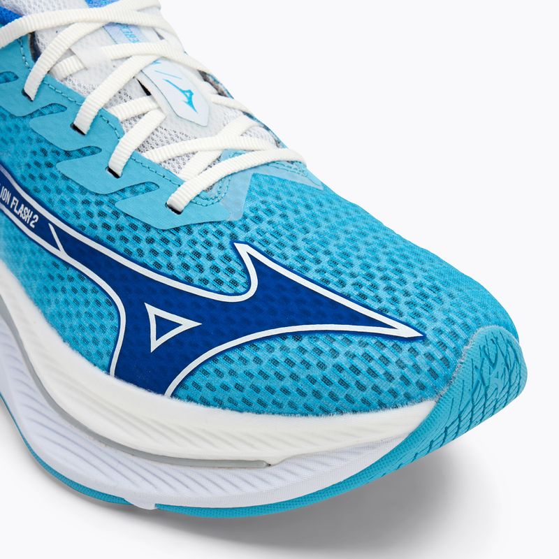 Scarpe da corsa da uomo Mizuno Wave Rebellion Flash 2 blu fiume / blu mugen / bianco 7