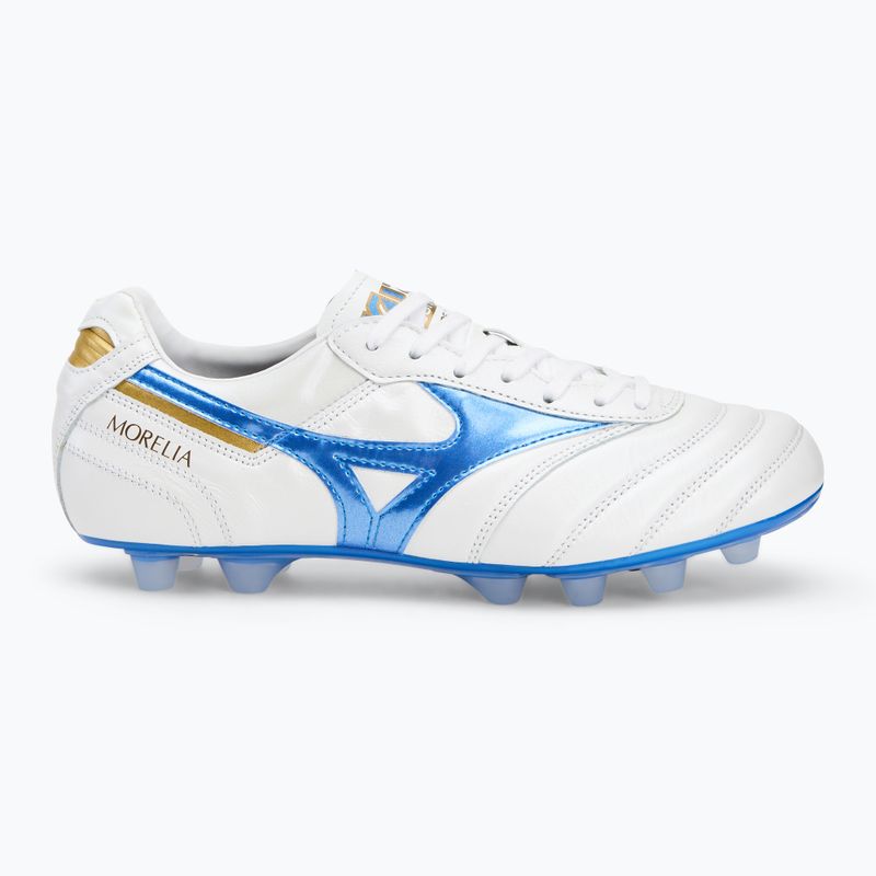 Mizuno Morelia II Japan Md bianco/blu laser/oro scarpe da calcio uomo 2