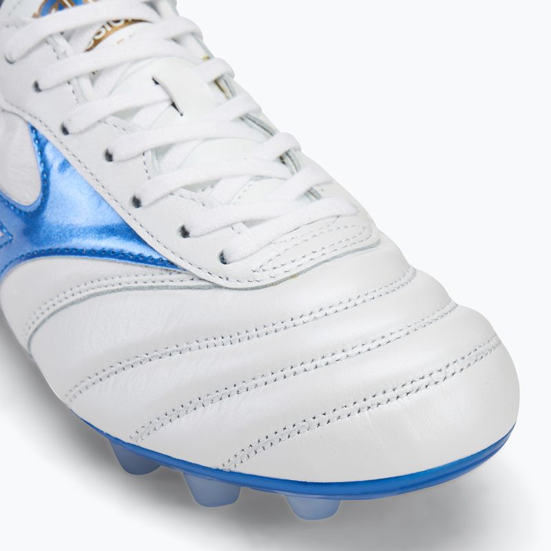 Mizuno Morelia II Japan Md bianco/blu laser/oro scarpe da calcio uomo 7
