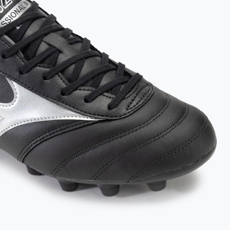 Scarpe da calcio Mizuno Morelia II Pro MD uomo nero/galassia argento/ombra scura 7