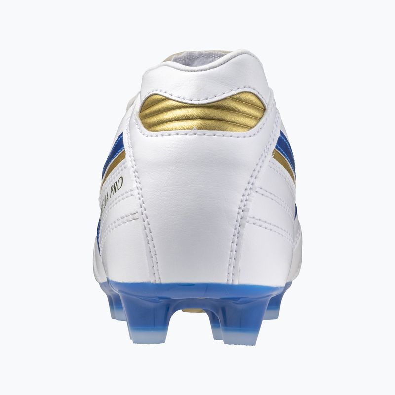 Scarpe da calcio Mizuno Morelia II Pro MD da uomo bianco/blu laser/oro 3