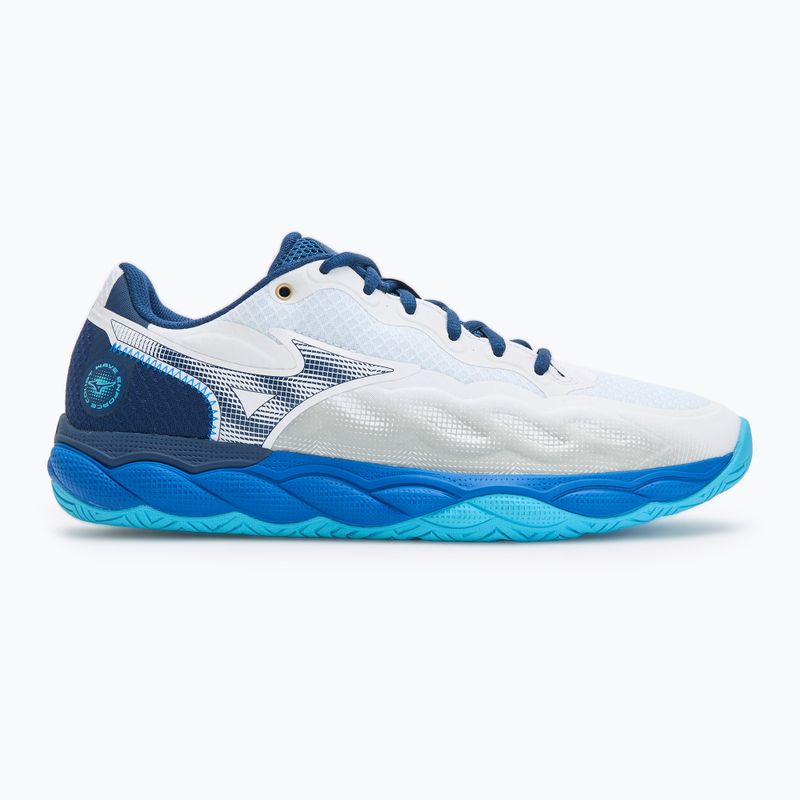 Scarpe da tennis Mizuno Wave Enforce Court AC bianco/blu scuro/blu fiume 2