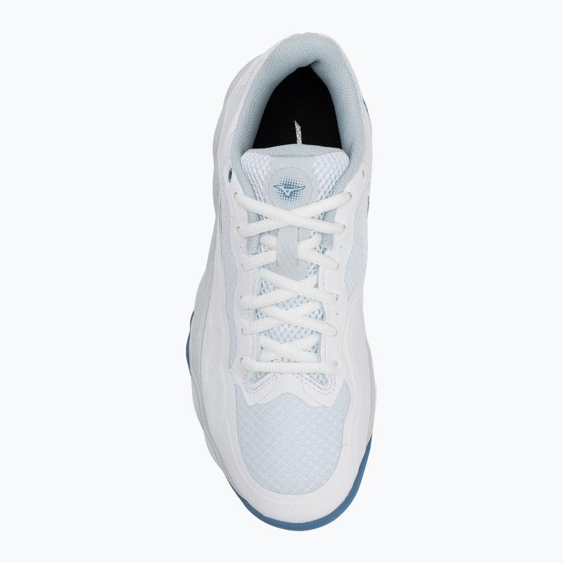 Scarpe da tennis da donna Mizuno Wave Enforce Court CC bianco/blu parigino/ plein air 5