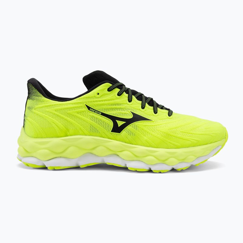 Scarpe da corsa da uomo Mizuno Wave Sky 8 mizuno neo lime/nero/bianco 2