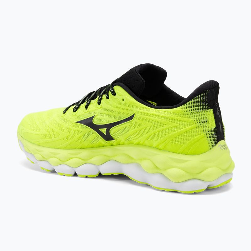 Scarpe da corsa da uomo Mizuno Wave Sky 8 mizuno neo lime/nero/bianco 3