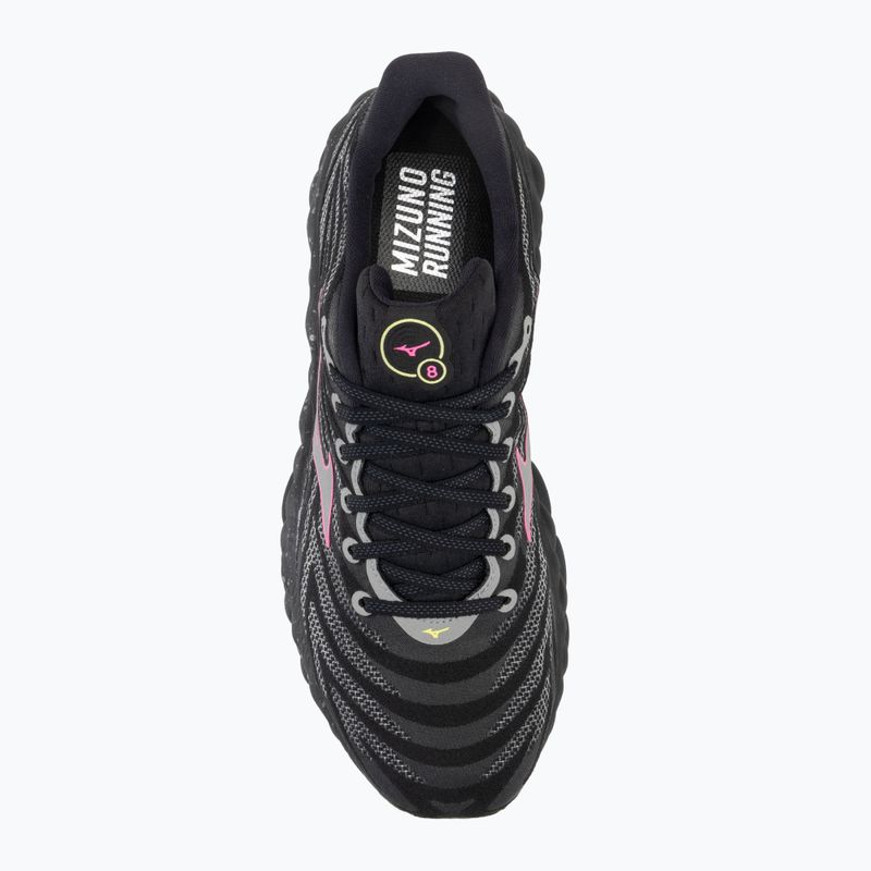 Scarpe da corsa da uomo Mizuno Wave Sky 8 nero/argento/rosa tetra 5