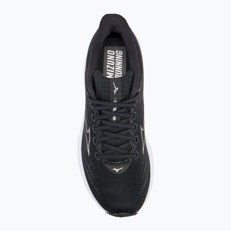 Scarpe da corsa da uomo Mizuno Wave Rider 28 nero/argento/ebano 5