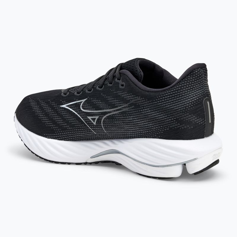 Scarpe da corsa da uomo Mizuno Wave Rider 28 2E nero/argento/ebano 3