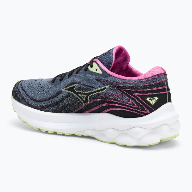 Scarpe da corsa da donna Mizuno Wave Skyrise 5 Roxy vento selvaggio/nero/rosebud 3