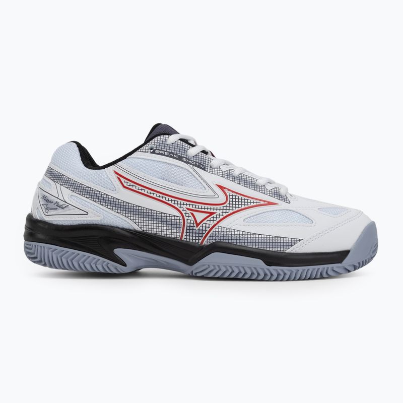 Uomo Mizuno Break Shot 4 Padel bianco/salsa/aleuziano padel scarpa 2
