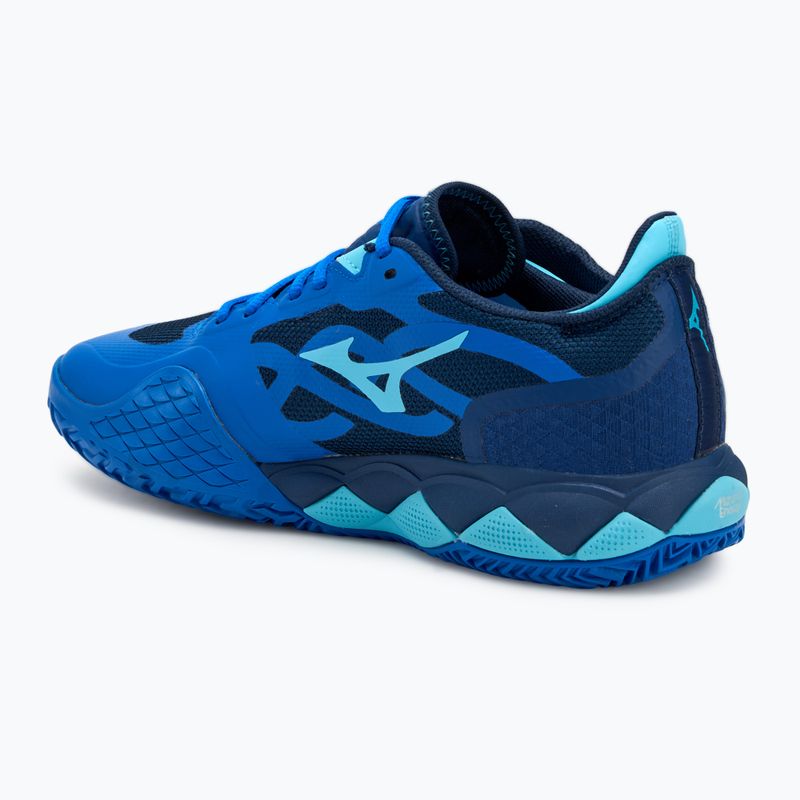 Scarpe da tennis da uomo Mizuno Wave Enforce Tour CC blu mugen/bianco/blu fiume 3