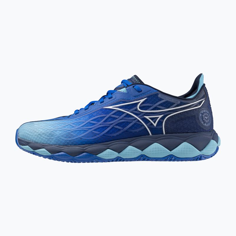 Scarpe da tennis da uomo Mizuno Wave Enforce Tour CC blu mugen/bianco/blu fiume 8