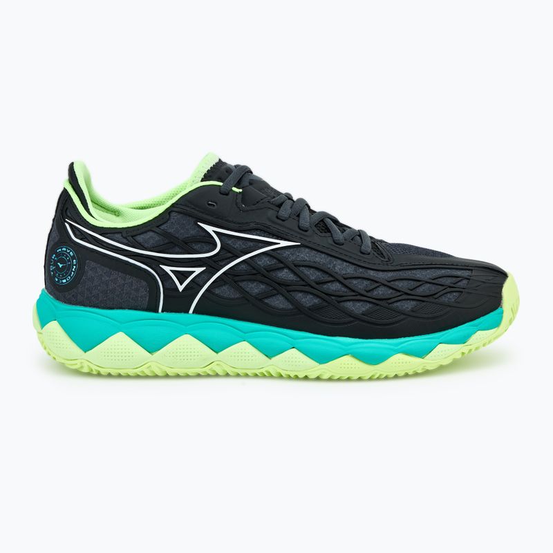 Scarpe da tennis da uomo Mizuno Wave Enforce Tour CC nero/bianco/mizuno neo lime 2