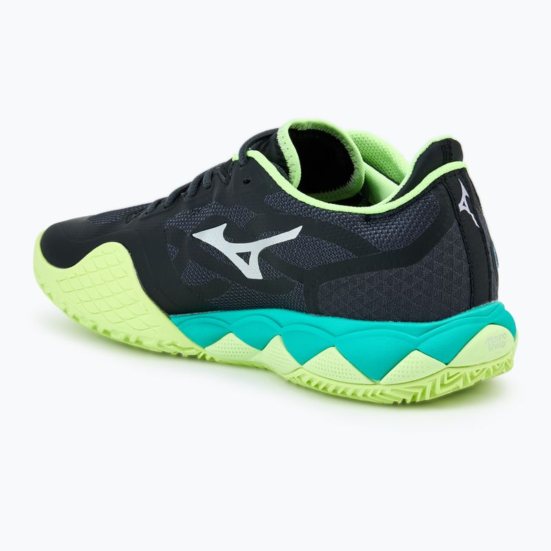 Scarpe da tennis da uomo Mizuno Wave Enforce Tour CC nero/bianco/mizuno neo lime 3