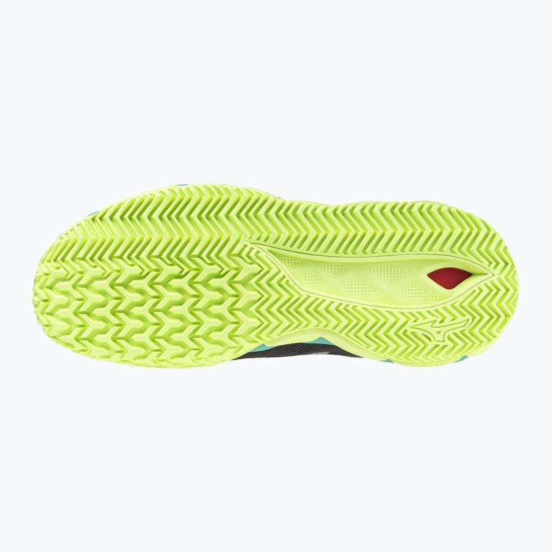 Scarpe da tennis da uomo Mizuno Wave Enforce Tour CC nero/bianco/mizuno neo lime 9