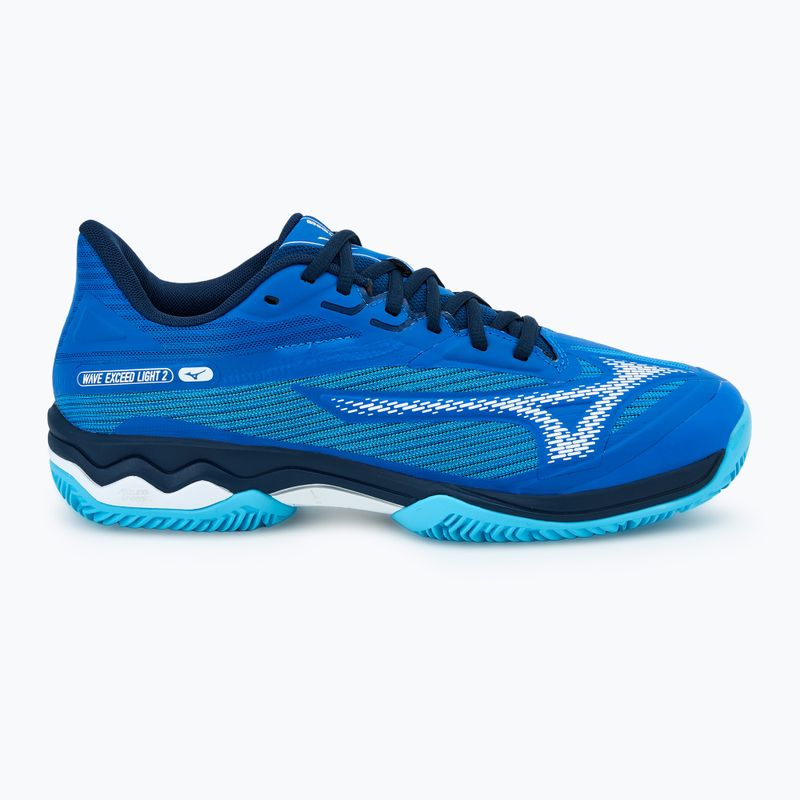 Scarpe da tennis da uomo Mizuno Wave Exceed Light 2 CC blu mugen/bianco/blu fiume 2