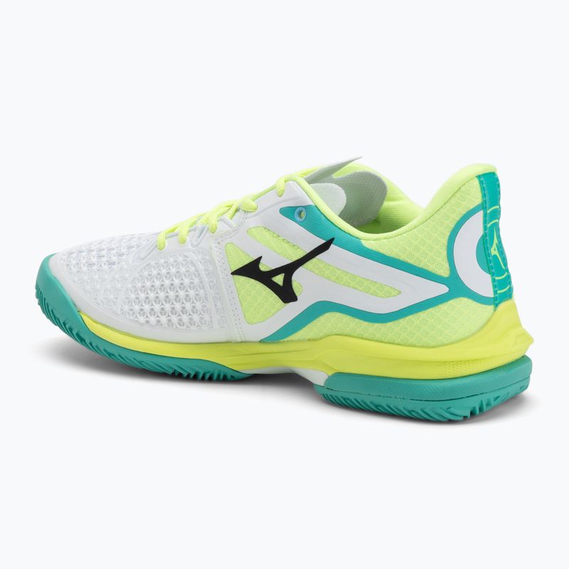 Scarpe da tennis donna Mizuno Wave Exceed Tour 6 CC W bianco/nero/mizuno neo lime 3