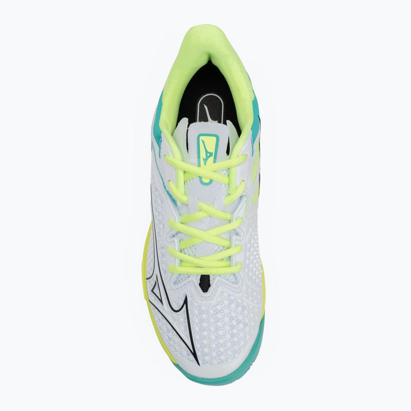 Scarpe da tennis donna Mizuno Wave Exceed Tour 6 CC W bianco/nero/mizuno neo lime 5