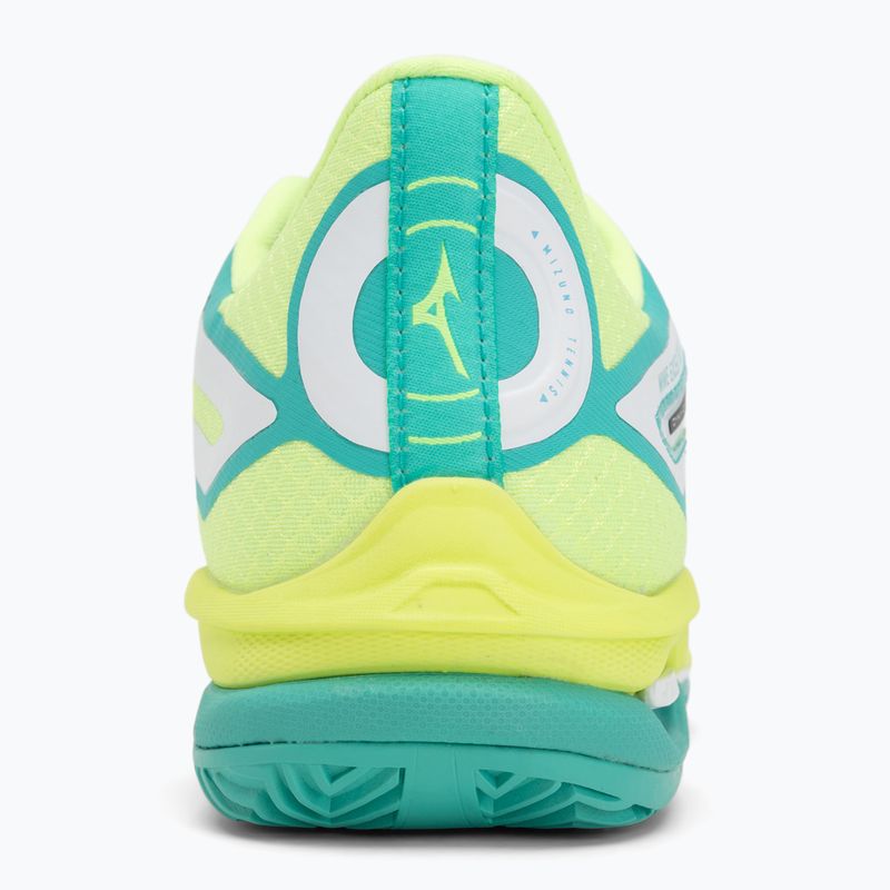 Scarpe da tennis donna Mizuno Wave Exceed Tour 6 CC W bianco/nero/mizuno neo lime 6