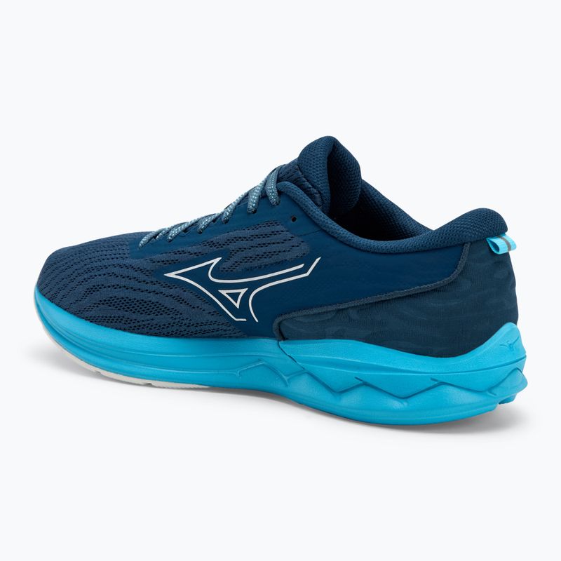 Scarpe da corsa da uomo Mizuno Wave Revolt 3 blue wing teal/neo silver/river blue 3