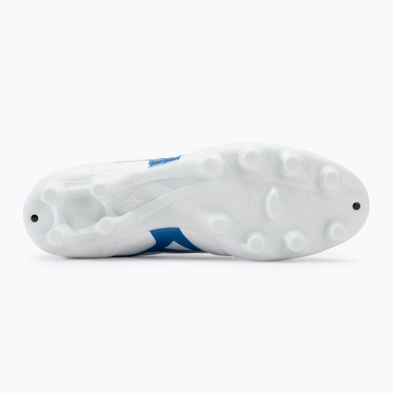 Mizuno Morelia II Club FG bianco/blu laser/oro scarpe da calcio da uomo 4