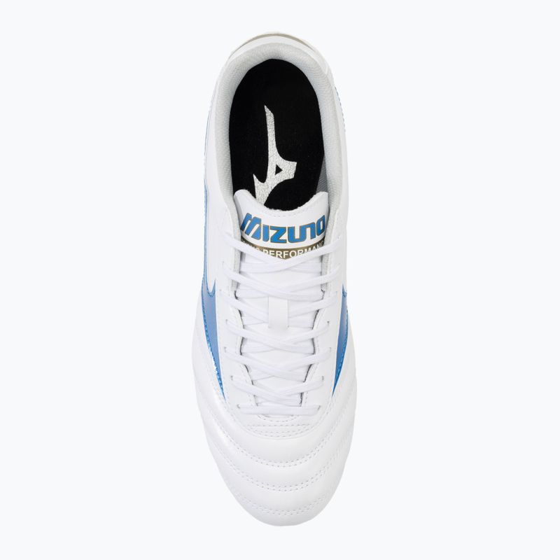 Mizuno Morelia II Club FG bianco/blu laser/oro scarpe da calcio da uomo 5