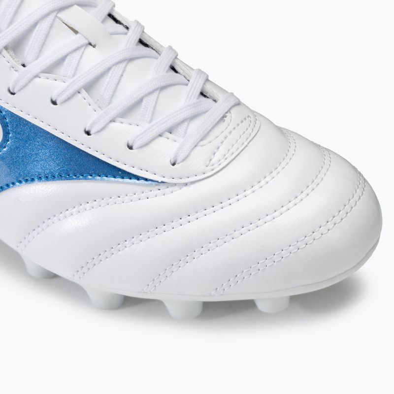 Mizuno Morelia II Club FG bianco/blu laser/oro scarpe da calcio da uomo 7