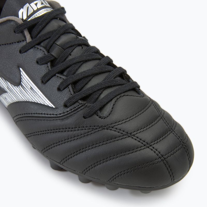 Scarpe da calcio Mizuno Morelia Neo IV Pro AG nero/argento galassia da uomo 7