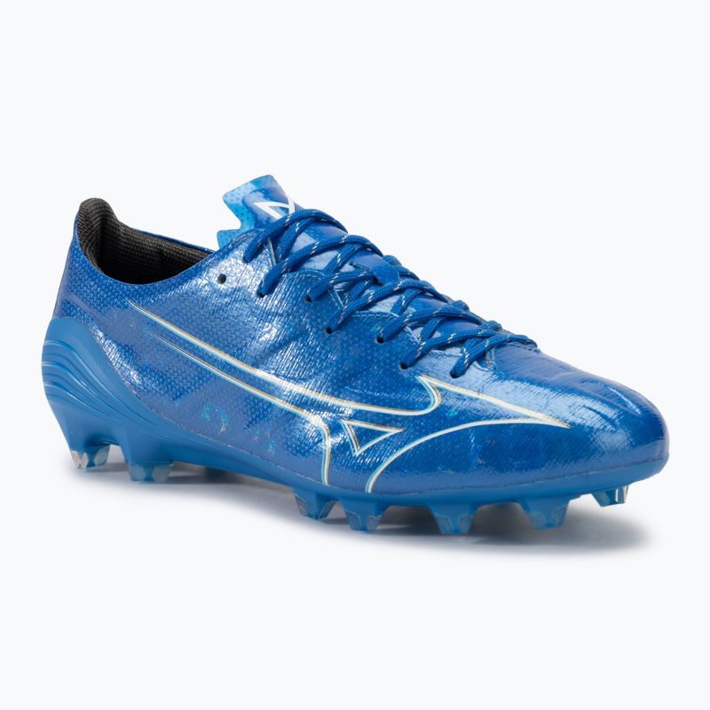 Scarpe da calcio da uomo Mizuno α Elite FG bianco/blu laser/oro